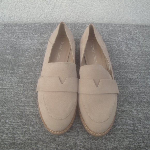 Toms Shoes - TOMS Mallory Loafers Womens Beige Flats Casual 10019203T 8.5